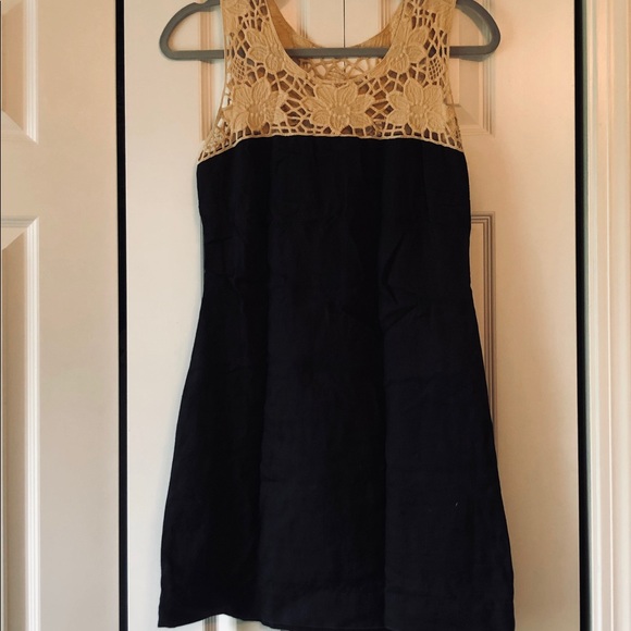 LOFT | Petite | Black | Linen | Shift Dress - Picture 3 of 3